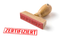 Stempel zertifiziert Holz